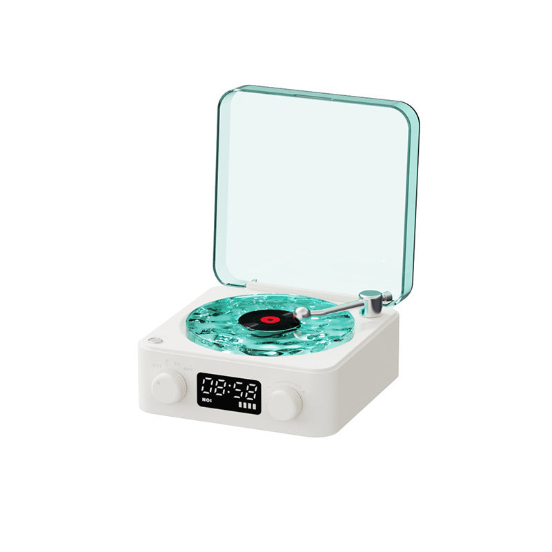 Retro winyl głośnik z wbudowanym bluetooth i poświatą
