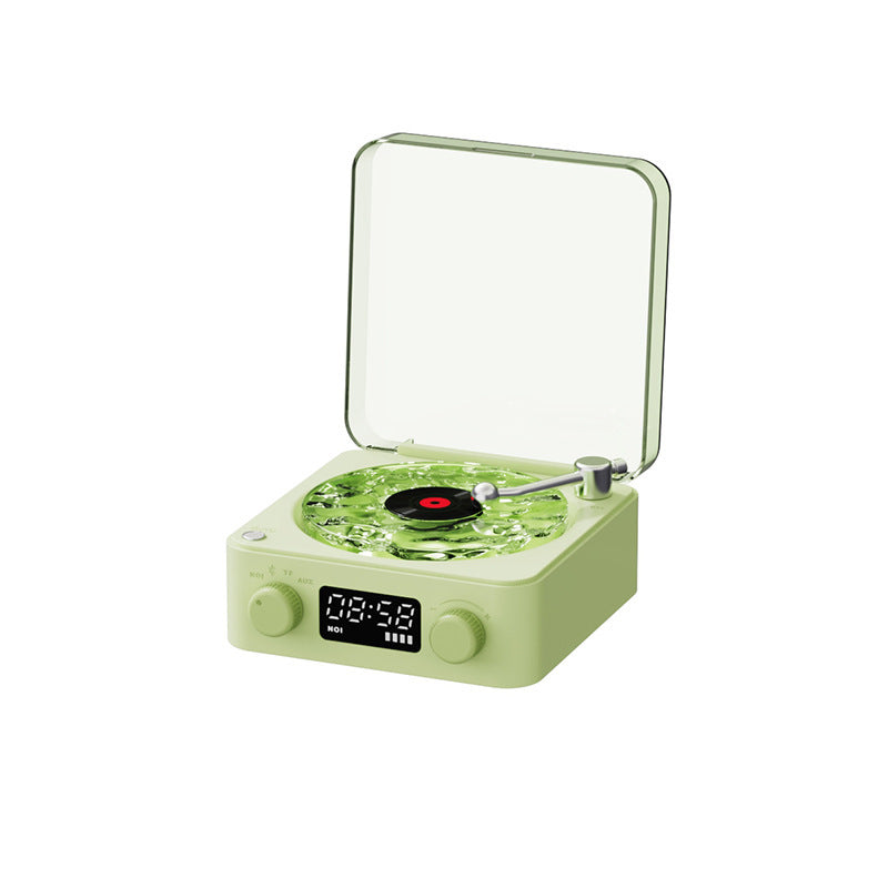 Retro winyl głośnik z wbudowanym bluetooth i poświatą
