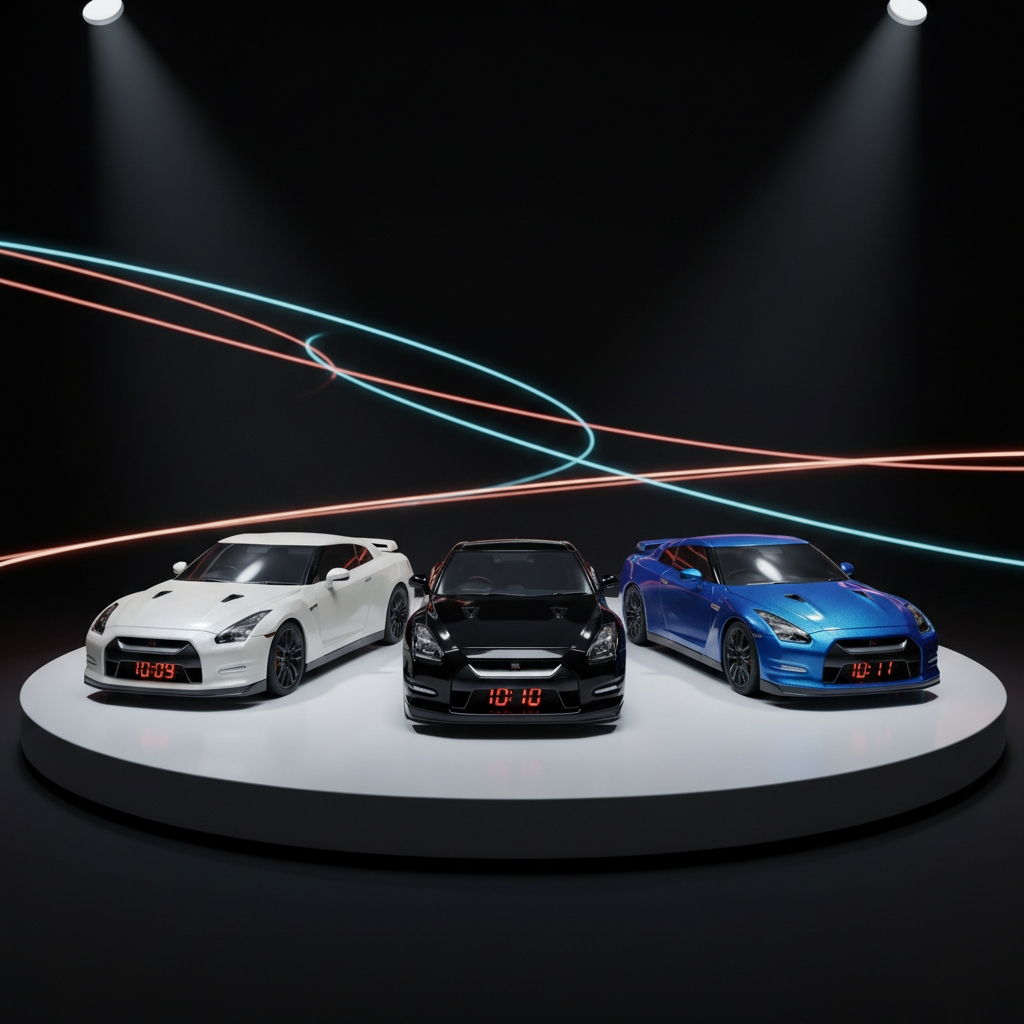 Trzy GT-R na podium