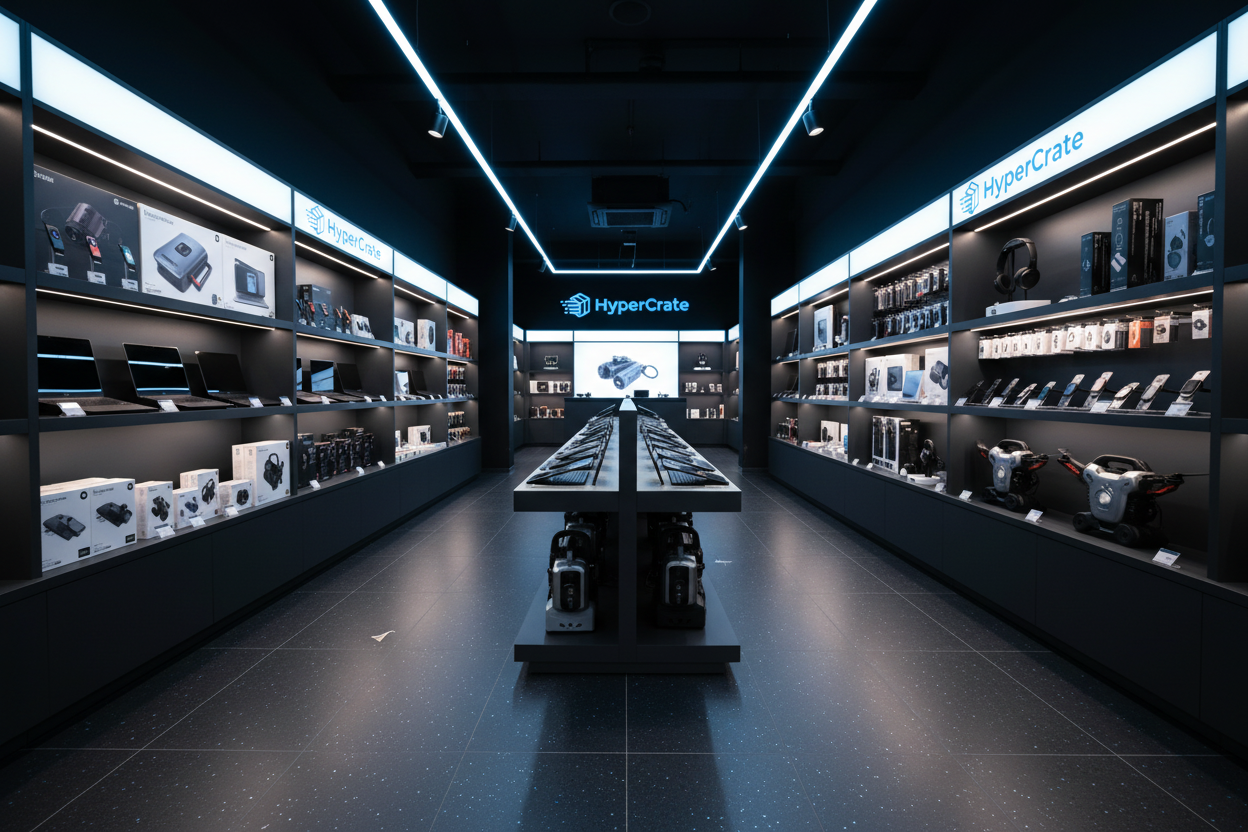 Wnętrze sklepu HyperCrate